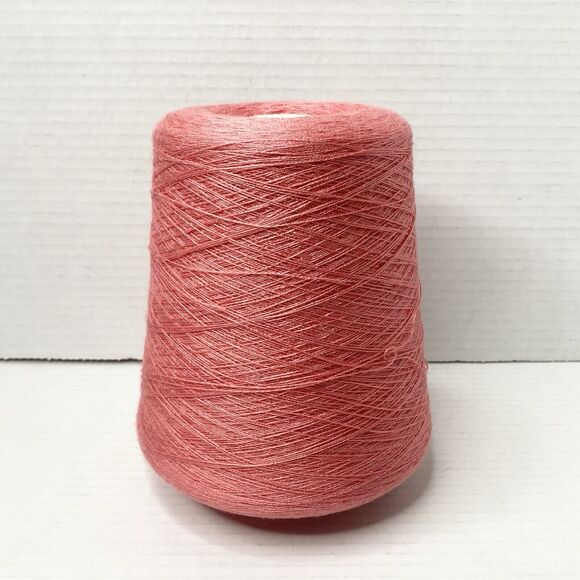 Bramwell Silky Knitting Machine Yarn Cone 100% Acrylic Coral weight 1LB 5.4oz - Picture 2 of 4